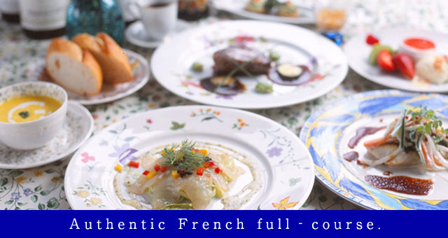 Authentic French full‐course.